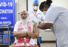60 पार वालों को कोरोना टीका लगाने का महाअभियान शुरू, मोदी ने भी लगवाया टीका