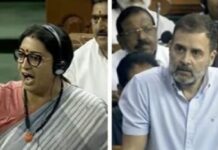सदन में राहुल पर बरसी स्मृति, बोलीं- भारत मेरिट पर भरोसा करता है, वंशवाद पर नहीं