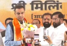 कांग्रेस छोड़ शिवसेना में शामिल हुए मिलिंद देवड़ा, दक्षिण मुंबई सीट से लड़ सकते हैं चुनाव