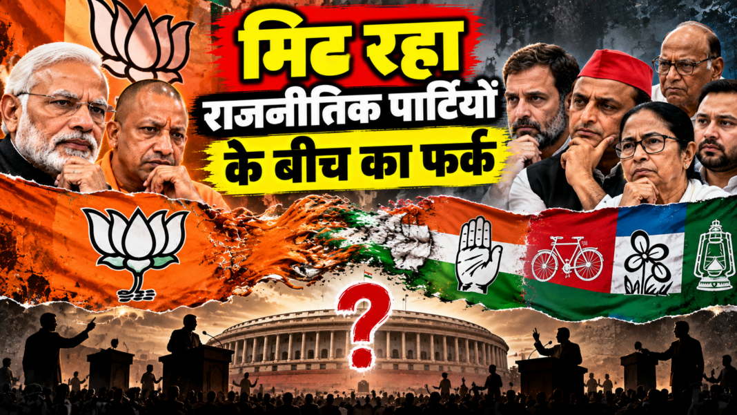 मिटता राजनीतिक फर्क